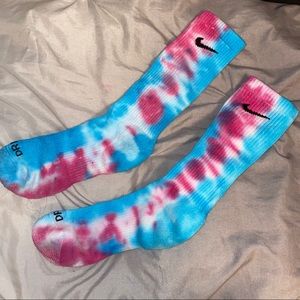 Tie Dyed Nike Crew Socks